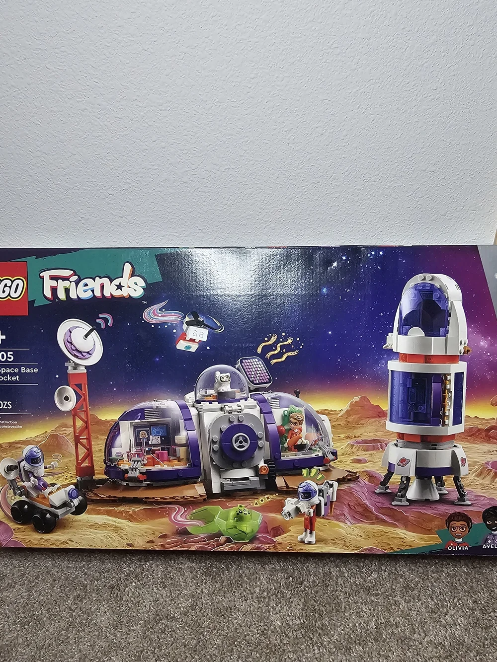 Lego Friends Purple, White & Red Space Base Play Set